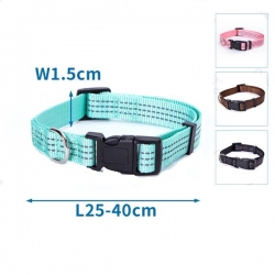 Obroża odblaskowa szer1,5cm Dł 25-40 cm rozmiar S